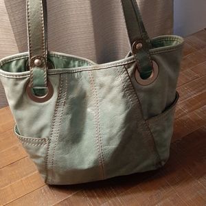 Fossil Leather Tote